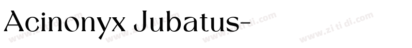 Acinonyx Jubatus字体转换
